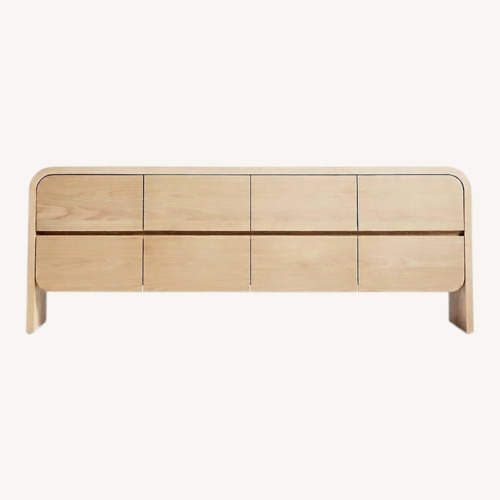 Used Crate & Barrel Cortez 76" Natural Media Console by Leanne Ford for sale on AptDeco