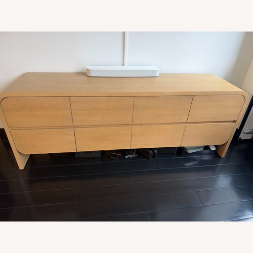 Used Crate & Barrel Cortez 76" Natural Media Console by Leanne Ford for sale on AptDeco