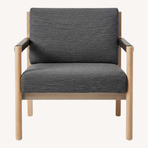 Used Geiger International Dark Gray Metal Armchairs for sale on AptDeco