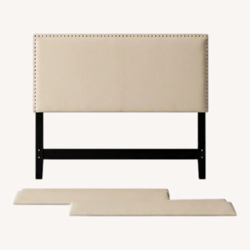Used Light Gray Fabric Headboard for sale on AptDeco