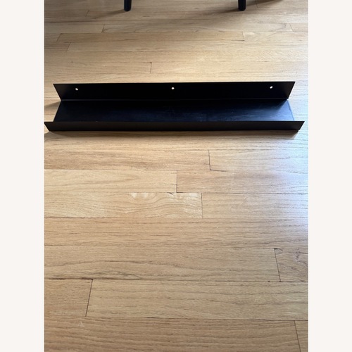 Used CB2 Gunmetal Black Metal Wall Shelf for sale on AptDeco