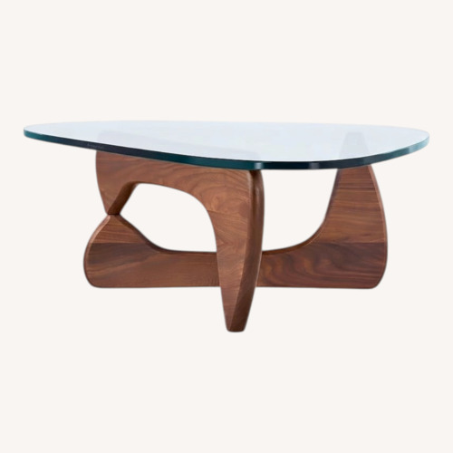 Used Herman Miller Noguchi Dark Brown Wood Coffee Table for sale on AptDeco