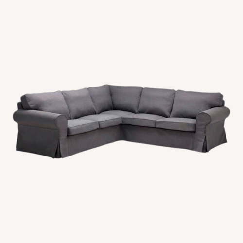 Used IKEA KIvik Dark Gray Fabric 3+ Piece Sectional for sale on AptDeco