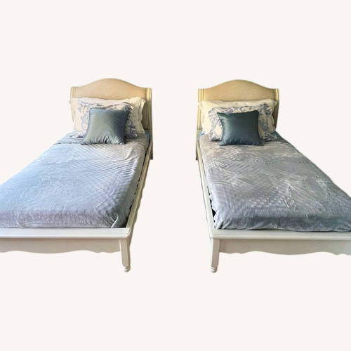 Used Country Willow Girl’s Twin Beds w Vanity for sale on AptDeco