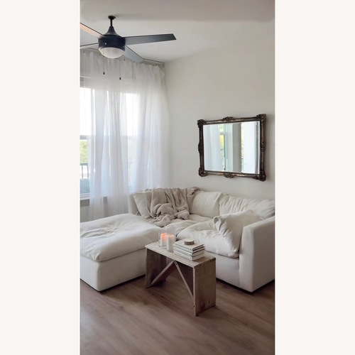 Used White Cloud-Style Sectional Sofa for sale on AptDeco