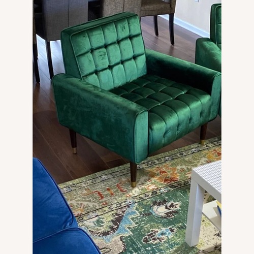 Used Amazon Wyton Wide Tufted Armchair BY MERCER 41 for sale on AptDeco