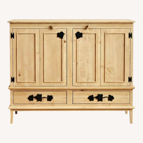 Used Domain Furniture Natural Wood Media Storage for sale on AptDeco