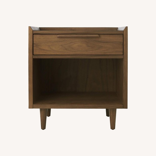 Used Crate & Barrel Tate Light Brown Wood Nightstand for sale on AptDeco