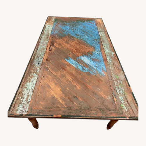 Used Rustic Reclaimed Wood Dining Table   for sale on AptDeco