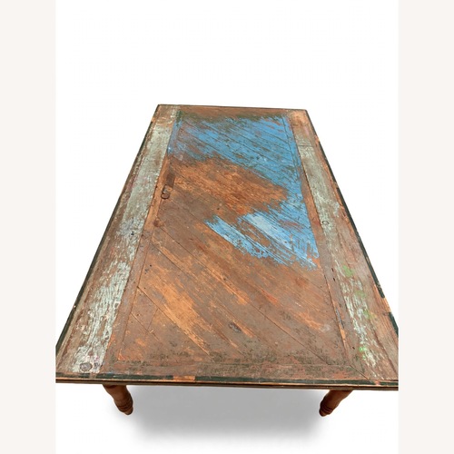 Used Rustic Reclaimed Wood Dining Table   for sale on AptDeco