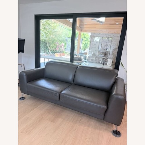 Used BoConcept Dark Brown Leather Sleeper Sofa for sale on AptDeco
