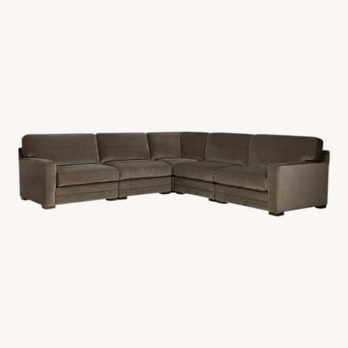 Used CR Laine Menswear Stripe sectional W End Chaise for sale on AptDeco