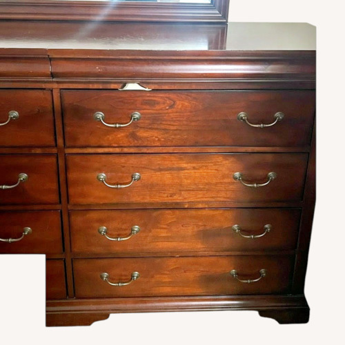 Used Vintage/Antique Dark Brown Wood Dresser for sale on AptDeco