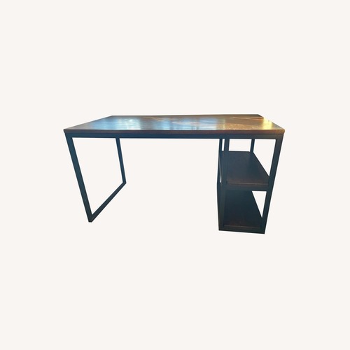 Used Arhaus Palmer Dark Brown Wood Desk for sale on AptDeco