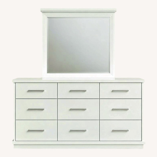 Used Bob's Discount Furniture Infinity White Wood Dresser for sale on AptDeco