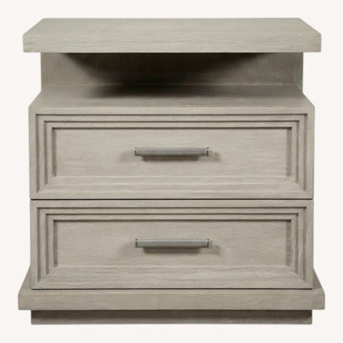 Used Bob's Discount Furniture Infinity White Wood Nightstand for sale on AptDeco