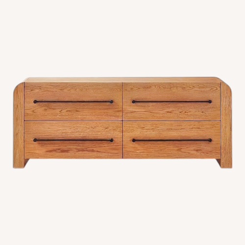 Used CB2 Sutton 4-Drawer White Oak Wood Dresser for sale on AptDeco