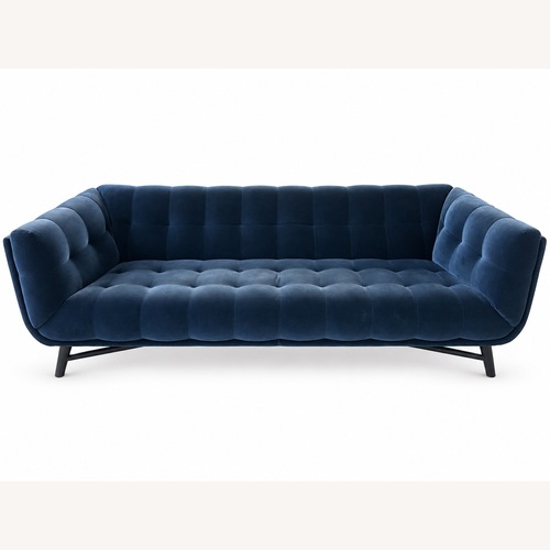 Used Roche Bobois Blue Velvet 3+ Seater Sofa for sale on AptDeco