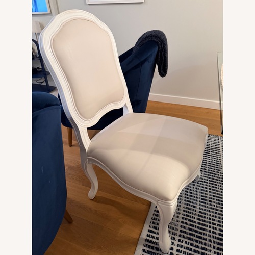 Used CB2 Stick Around White Side Chairs for sale on AptDeco