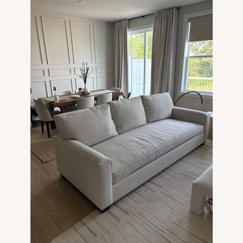 Used Pottery Barn White Fabric 3+ Seater Sofa for sale on AptDeco