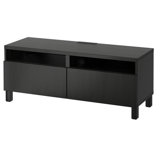 Used IKEA Besta TV Unit with Glass Top & 2 Drawers for sale on AptDeco