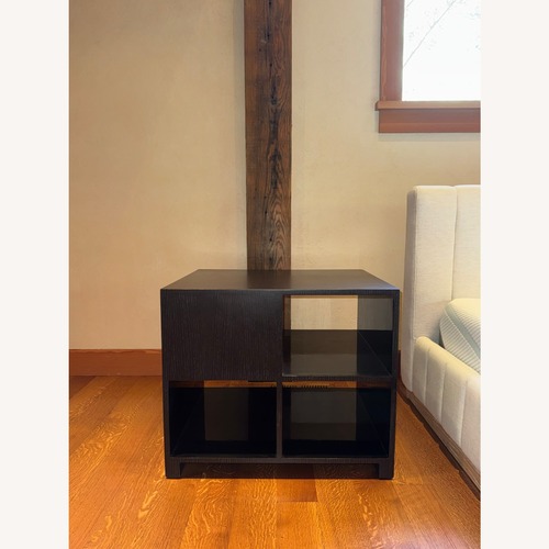 Used Dark Brown Wood Nightstand Set for sale on AptDeco