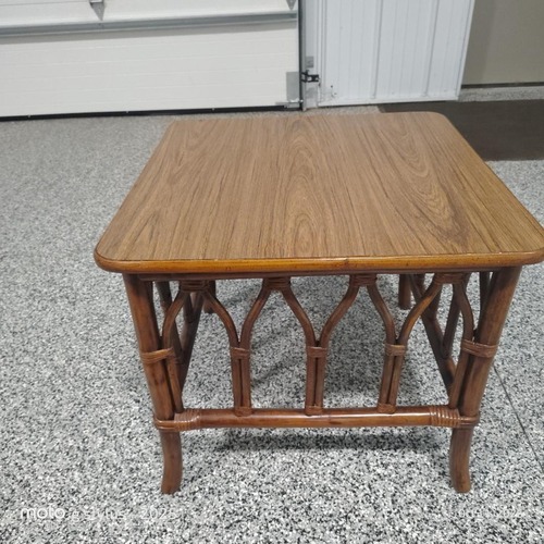 Used Vintage/Antique Natural Wood Side Table for sale on AptDeco