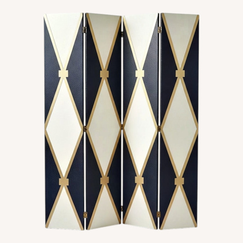 Used Vintage Hollywood Regency 3-Panel Folding Screen for sale on AptDeco