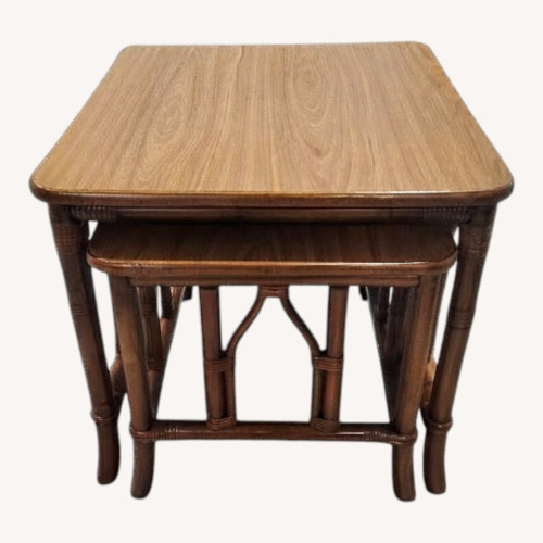 Used Vintage/Antique Natural Wood Side Table for sale on AptDeco