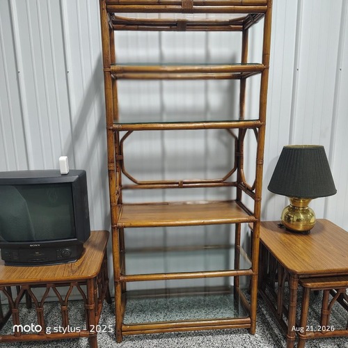 Used Vintage/Antique Natural Wood Wall Unit for sale on AptDeco