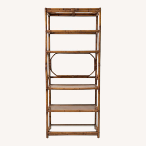 Used Vintage/Antique Natural Wood Wall Unit for sale on AptDeco