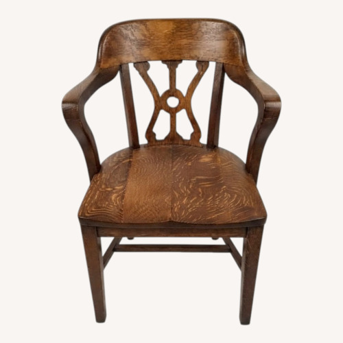 Used Vintage/Antique Natural Wood Armchair for sale on AptDeco