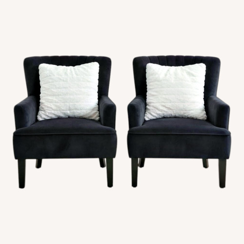 Used Set of 2 Velvet Accent Chairs for sale on AptDeco
