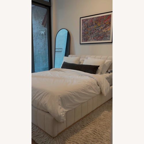 Used CB2 Forte Queen Platform Bed for sale on AptDeco