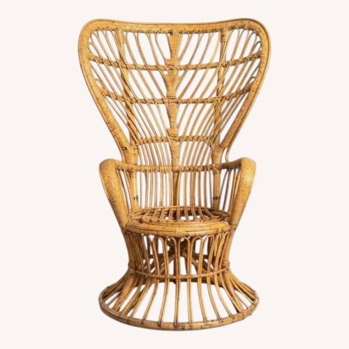 Used Rattan Peacock Chair by Gio Ponti for sale on AptDeco