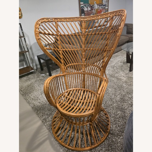 Used Rattan Peacock Chair by Gio Ponti for sale on AptDeco