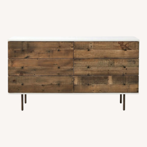 Used West Elm Reclaimed Wood + Lacquer 6-Drawer Dresser for sale on AptDeco