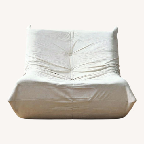 Used White Fabric Chaise Lounge for sale on AptDeco