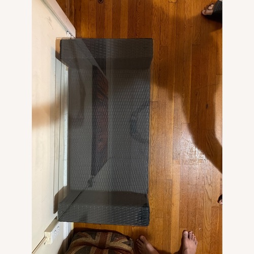 Used Dark Gray Wicker Patio Furniture for sale on AptDeco