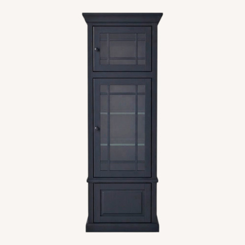Used Vintage/Antique Black Wood Armoire for sale on AptDeco