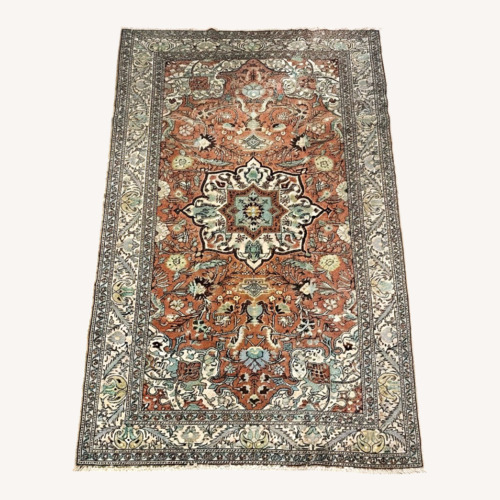 Used Vintage/Antique Wool Area Rug 4' x 7.5' for sale on AptDeco