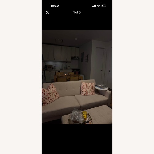 Used Wayfair Natural Fabric 2 Seater Sofa for sale on AptDeco
