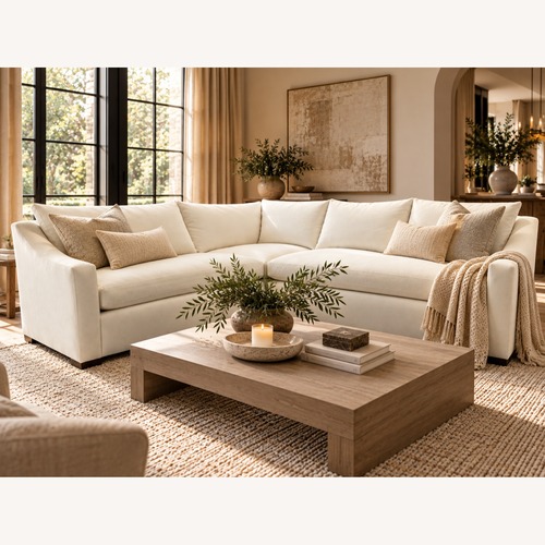Used Restoration Hardware Belgian Slope Arm L-Sectional for sale on AptDeco