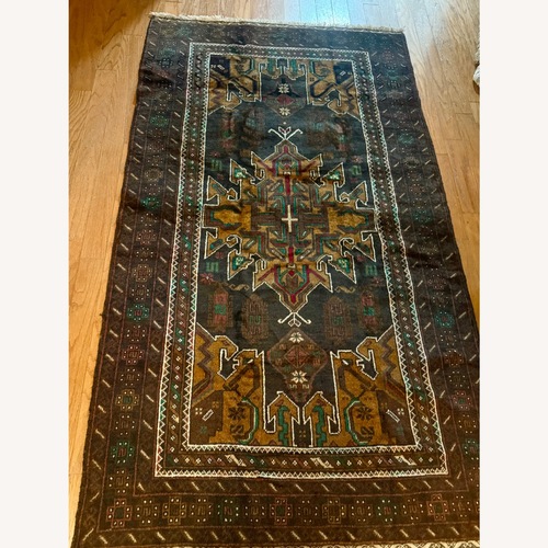 Used Vintage/Antique Wool Area Rug 3.1' x 6.5' for sale on AptDeco