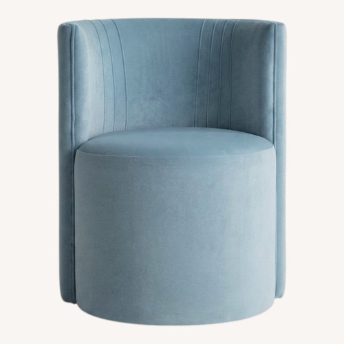 Used Bed Bath & Beyond Blue Velvet Accent Chairs for sale on AptDeco