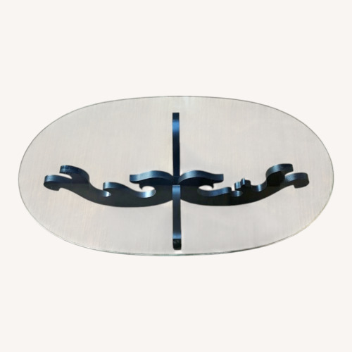 Used  Black Glass Coffee Table, Eva Zeisel DWR for sale on AptDeco