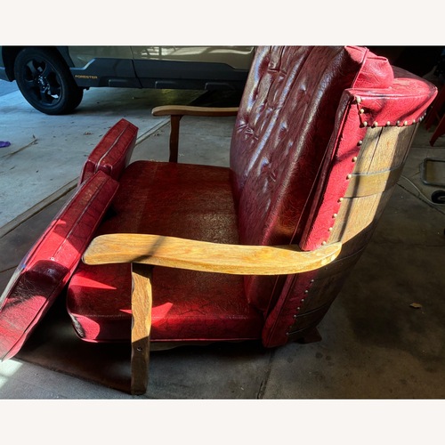 Used 1970’s Whiskey Barrel Couch / Loveseat for sale on AptDeco