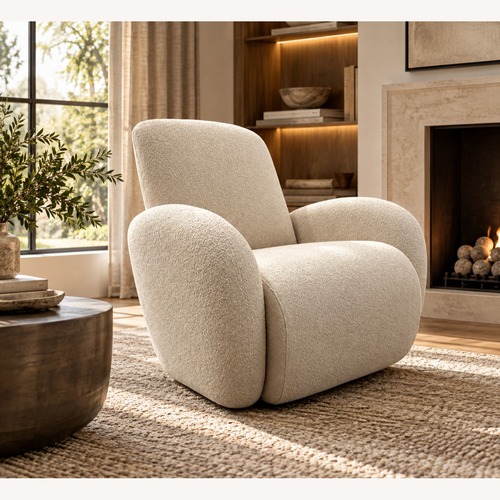 Used Restoration Hardware Raye Power Recliner Boucle Sand for sale on AptDeco