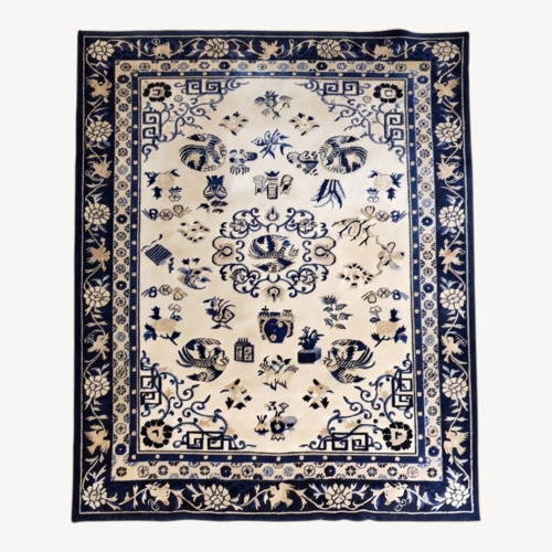 Used Ethan Allen Wool Area Rug 6' x 9' for sale on AptDeco