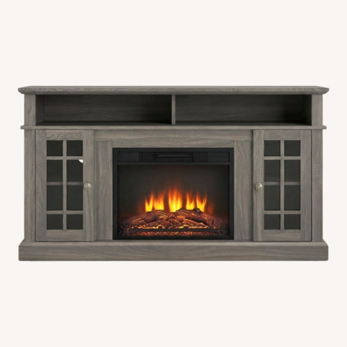 Used 58" TV Stand with 23" Electric Fireplace for sale on AptDeco